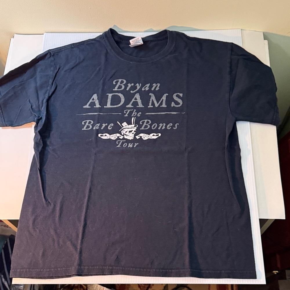 Bryan Adams Bare Bones Tour T-Shirt, men's large